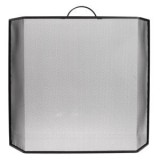 Paravan pentru semineu, Metalic, Negru, 62.5x15x56cm, CMCLASS
