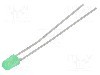 Dioda LED, 3mm, verde, 0,4...1,1mcd, 7mA, 1,9...2,2V, LITEON - LTL-4231NLC
