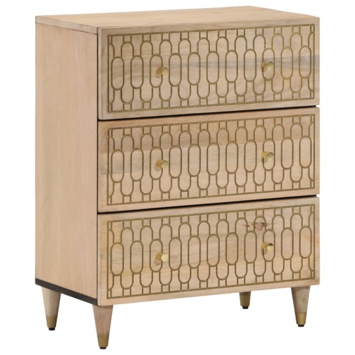 vidaXL Dulap lateral, 60x33x75 cm, lemn masiv de mango