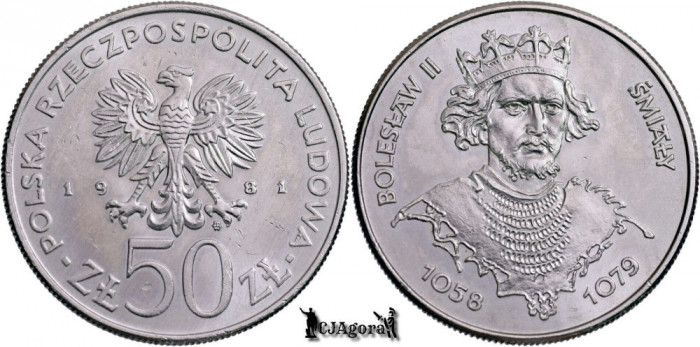 1981, 50 Złotych - Bolesław II Śmiały - Polonia | Y 124