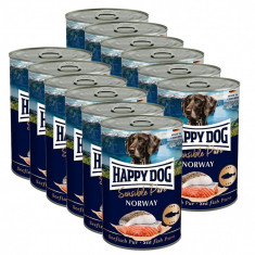 Happy Dog Lachs Pur Norway - 12 x 400 g / somon foto