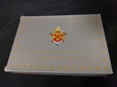 Vatican PROOF 2006 - Set complet de 1 cent la 2 euro + medalie de argint foto