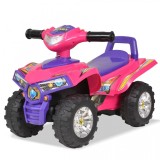 Cumpara ieftin ATV de plimbare pentru copii cu sunet și lumină roz și violet, vidaXL
