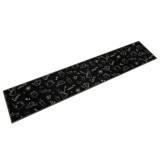 Cumpara ieftin Covor de bucatarie lavabil Morning, negru, 60x300 cm, catifea