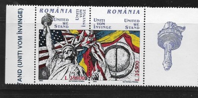 2002, LP 1581a - Uniti vom invinge-serie cu vinieta, MNH foto