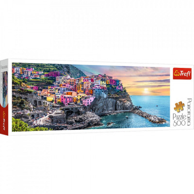 PUZZLE TREFL 500 PANORAMA ORASUL VERNAZZA foto