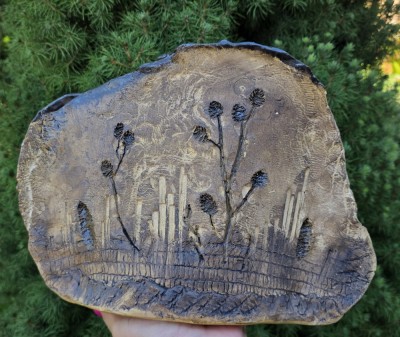 VAZĂ VINTAGE CERAMICĂ TOPFEREI WESSEL, GERMANIA foto