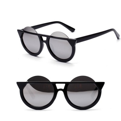 Ochelari De Soare Model Deosebit - Cat Eye / Ochi De Pisica - Argintii foto