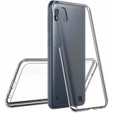 Husa Samsung Galaxy A10, GloMax 360 grade, Protectie Fata Spate, Silicon TPU, Transparenta