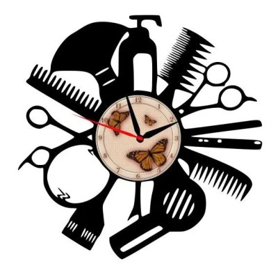 Ceas de perete &amp;quot;Salon coafor&amp;quot;(personalizabil) foto