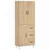 Dulap inalt, stejar sonoma, 69,5x34x180 cm, lemn compozit