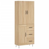 Cumpara ieftin Dulap inalt, stejar sonoma, 69,5x34x180 cm, lemn compozit
