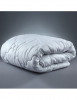 Pilota de iarna din bumbac, 200x220 cm, matlasata, umplutura bilute siliconizate, densitate 400 g/m², lavabila la 95°C, alb
