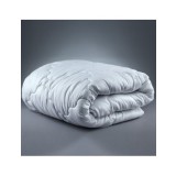 Pilota de iarna din bumbac, 150x200 cm, matlasata, umplutura bilute siliconizate, densitate 400 g/m&sup2;, lavabila la 95&deg;C, alb