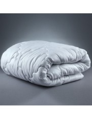 Pilota de iarna din bumbac, 150x200 cm, matlasata, umplutura bilute siliconizate, densitate 400 g/m&sup2;, lavabila la 95&deg;C, alb