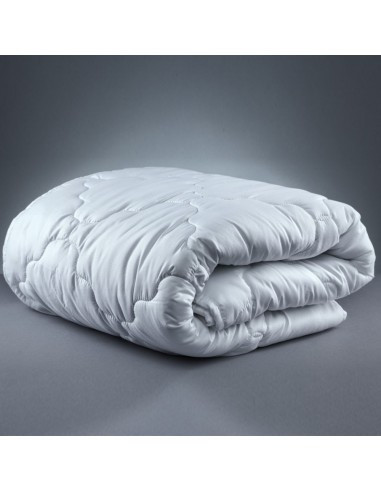 Pilota de iarna din bumbac, 200x220 cm, matlasata, umplutura bilute siliconizate, densitate 400 g/m&sup2;, lavabila la 95&deg;C, alb