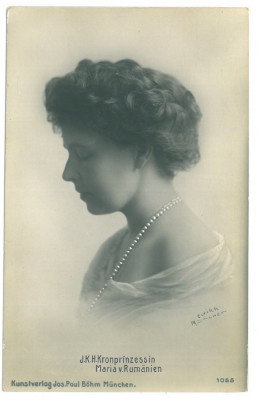 4090 - Queen MARY, Maria, Regale Royalty, Romania - old postcard - unused foto