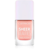 Catrice Sheer Beauties lac de unghii culoare 050 - Peach For The Stars 10,5 ml