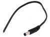 Cablu DC 5,5/2,5 mufă drept negru 0,2m 2x0,5mm2, Bq Cable