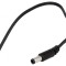 Cablu DC 5,5/2,5 mufă drept negru 0,2m 2x0,5mm2