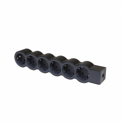 Bloc multipriza mobil 6x2P+T fara cablu negru Legrand 694580 foto