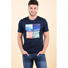 Tricou Jack&amp;amp;Jones Pop Crew Neck Sky Captain foto