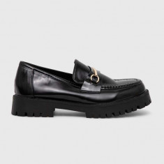 Answear Lab mocasini femei, culoarea negru, cu toc plat