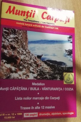 myh 12 - Muntii Carpati - nr 12/1999 - piesa de colectie foto