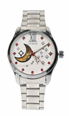 Ceas dama elegant Debor Automatic Silver Red D23XSLVRED foto