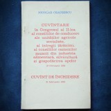 Cumpara ieftin N. CEAUSESCU - CUVANTARE LA CONGRESUL AL II-LEA AL CONSILIILOR DE CONDUCERE