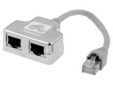 Splitter RJ45 Cat5e Ecranat 2 Porturi, Digitus