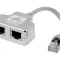 Splitter RJ45 Cat5e Ecranat 2 Porturi