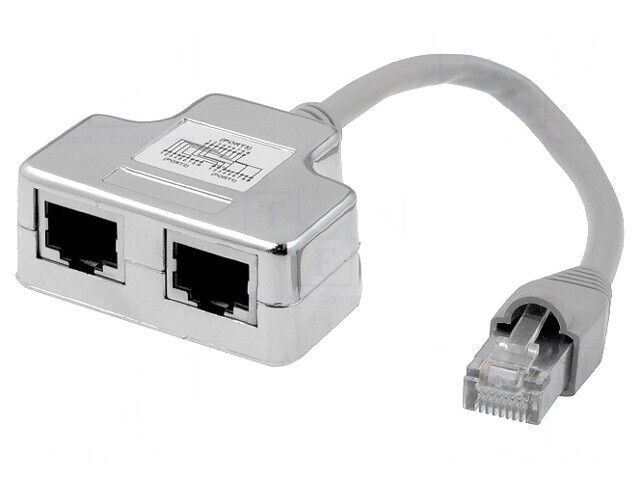 Splitter RJ45 Cat5e Ecranat 2 Porturi