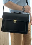 Servieta Barbati din piele naturala, 39x29x11 cm, Ideala pentru documente, dosare acte