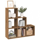 vidaXL Bibliotecă/separator&nbsp;3 nivel&nbsp;stejar artizanal 99x29x99 cm lemn