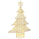 VidaXL Brad de Crăciun cu 120 LED Alb cald 120 cm PET 42018988