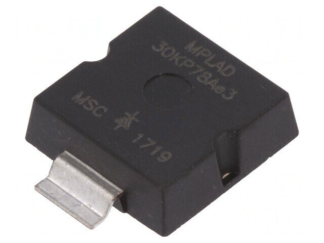 Diodă TVS 30kW 240A Unidirecţională 86,7-95,8V PLAD MPLAD30KP78AE3