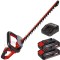 Einhell GE-CH 18/60 Li PXC + Twinpack CB + 4514095 - Masina de tuns gard viu 67 cm + Set 2 acumulatori si incarcator Li-Ion 18 V 2.5 Ah