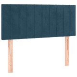 Cumpara ieftin Tablie de pat, albastru inchis, 100x5x78/88 cm, catifea