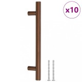 Manere de dulap, 10 buc., bronz, 128 mm, otel inoxidabil