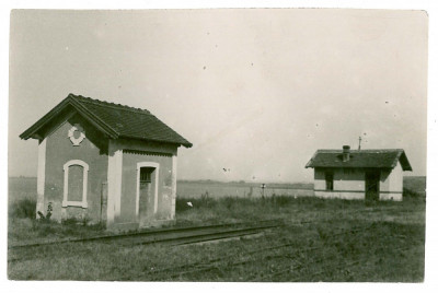 5200 - ORSOVA, Railway, Romania - old postcard, real PHOTO ( 18/12 cm ) - unused foto