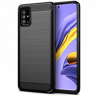 Husa TPU Forcell Carbon pentru Samsung Galaxy A51 5G A516, Neagra foto