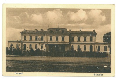 5269 - FOCSANI, Vrancea, Railway Station, Romania - old postcard - unused foto