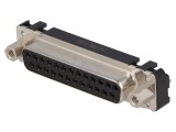 D-Sub 25-PIN Soclu Mamă Drept THT UNC 4-40