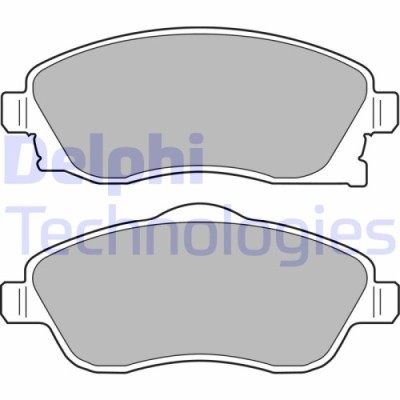 Delphi set placute frana, frana disc foto