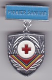 INSIGNA PIONIER Medalie Pionier sanitar Aluminiu vopsit