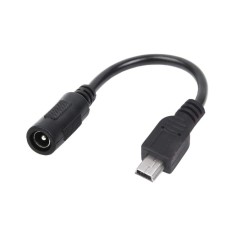 Cablu adaptor Mini USB 5pin male la DC 5.5x2.1 female