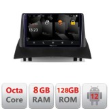 Navigatie Renault Megane 2 5960Pro-098 Android Octa Core Qualcomm 2K Qled 8+128 DTS DSP 360 4G Optical CarStore Technology