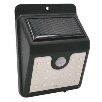 Proiector cu panou solar, cu senzor de miscare Strend Pro SL6250, 20 leduri, 100 lm foto