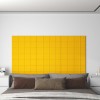 VidaXL Panouri de perete, 12 buc., galben, 60x15 cm, Catifea, 1,08 m&sup2; 344069